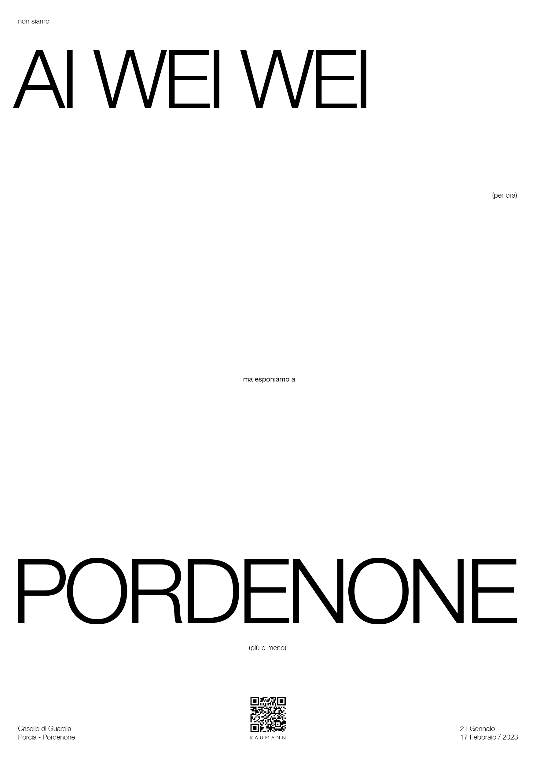 Manifesto pubblicitario mostra Persona